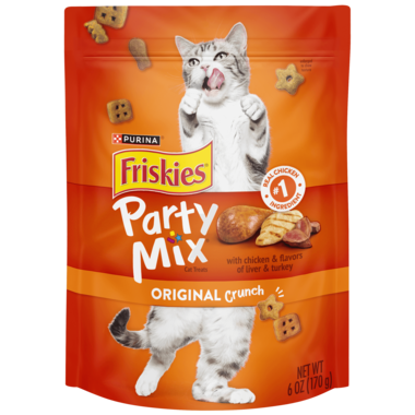 FRISKIES Party Mix Original Crunch Dry Cat Treats Purina New Zealand